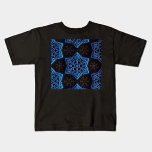 Abstract Ornamental Pattern in Dark Colors Kids T-Shirt